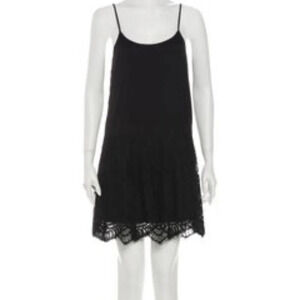 Alexis Scoop Neck Lace Bottom Mini Dress Size M
